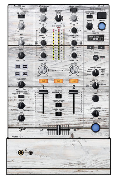 Pioneer DJ DJM 450 Skin Woody White